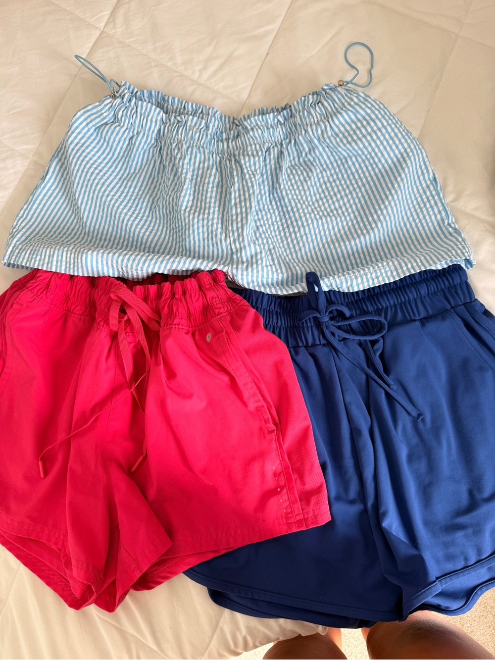 Set of 3 Women’s Drawstring Athletic Shorts